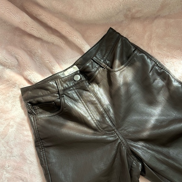 Aritzia Wilfred Melina Pants - size 0 - Rich mocha brown - Picture 4 of 5